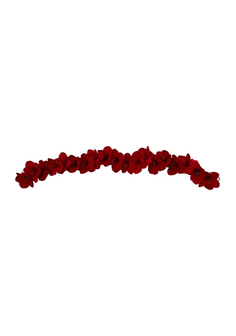 5 Foot Amaryllis Silk Garland
