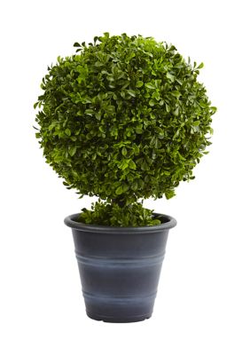 Nearly Natural Boxwood Ball Topiary, Green