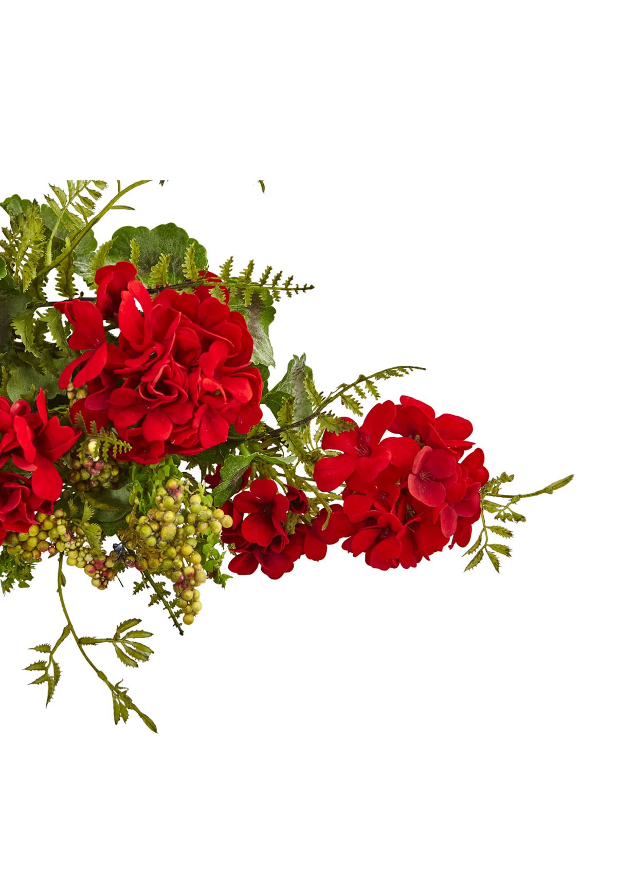 Geranium and Berry Swag