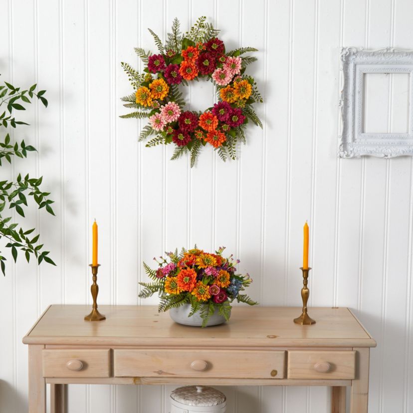 Mixed Flower Wreath