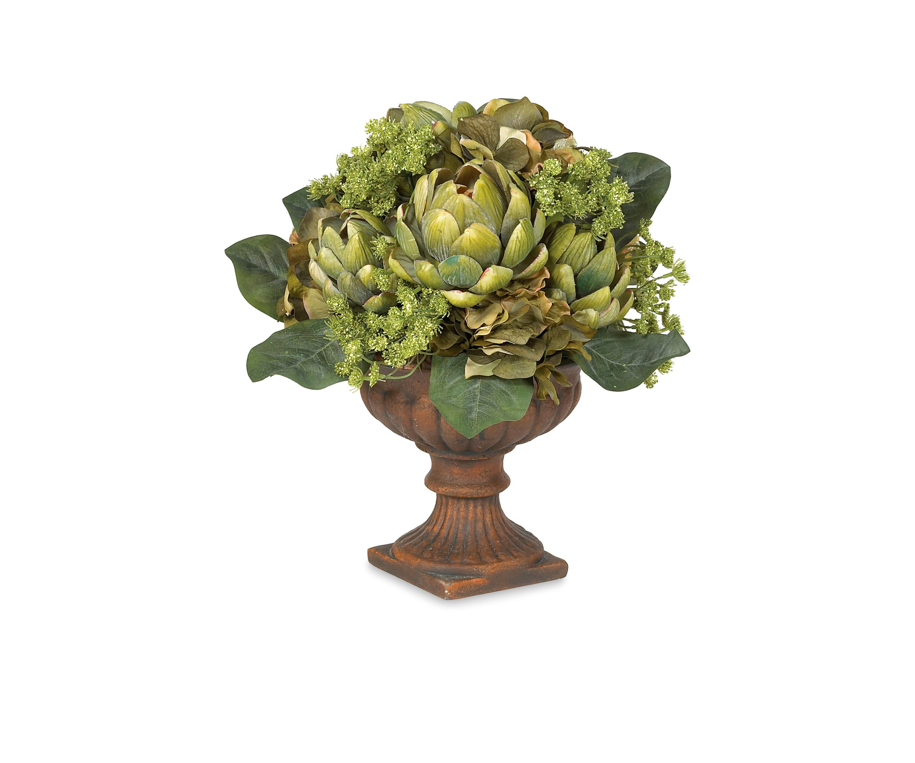 Artichoke Centerpiece Silk Flower Arrangement