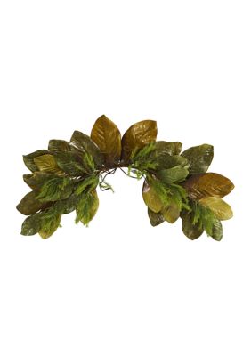 Nearly Natural Fall Magnolia Artificial Swag