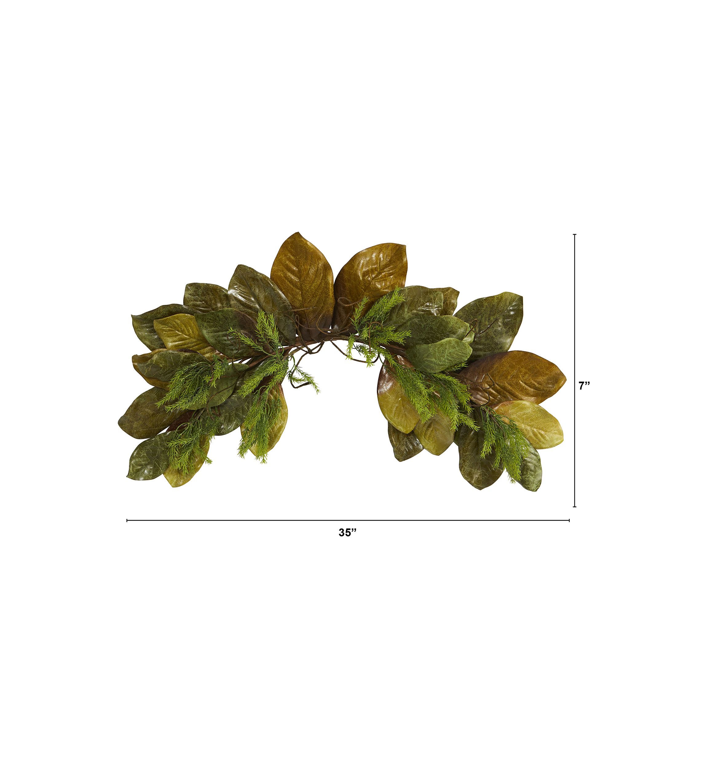Fall Magnolia Artificial Swag