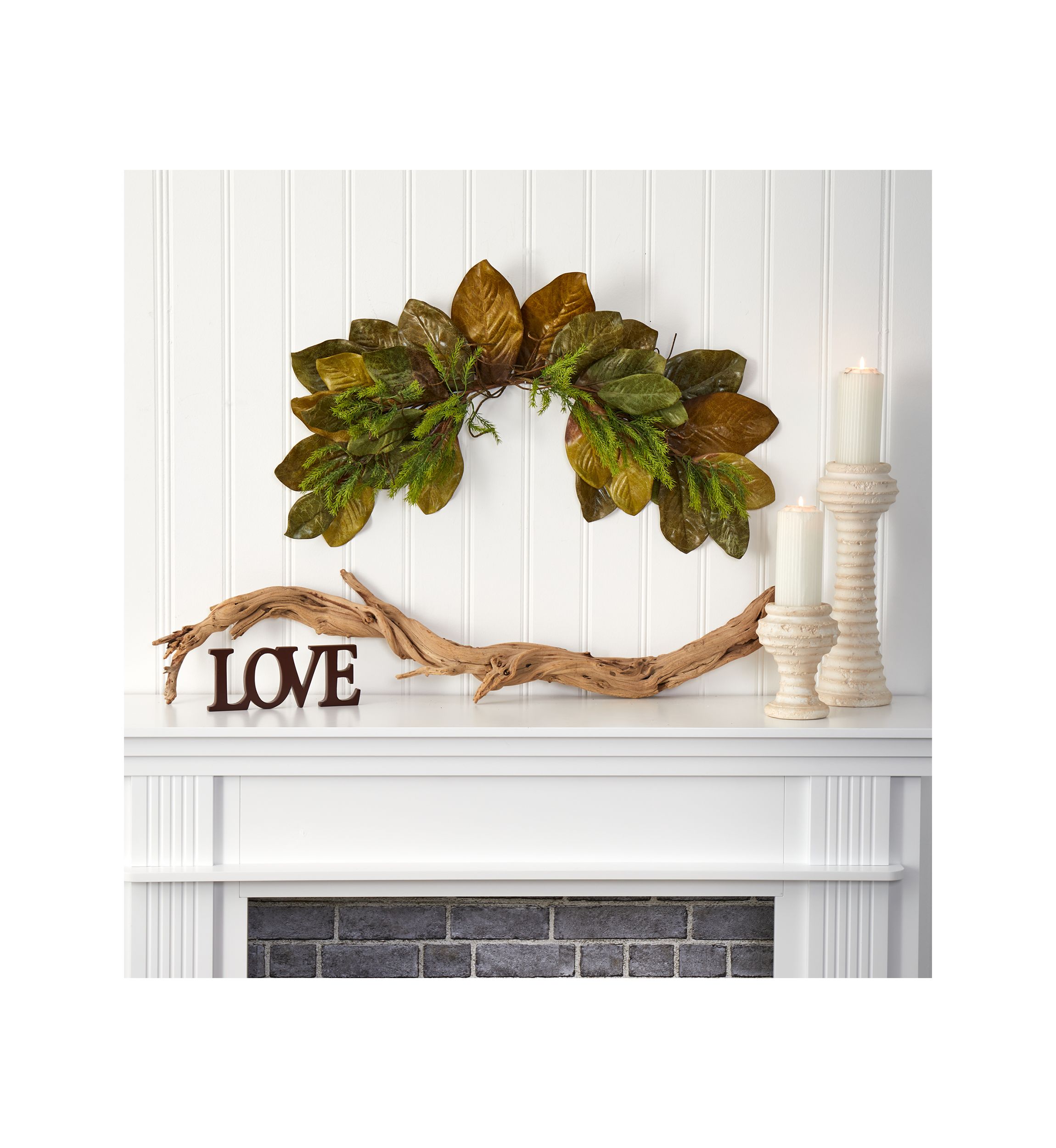 Fall Magnolia Artificial Swag