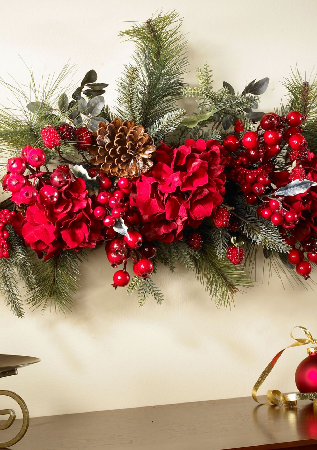 30-in. Holiday Hydrangea Swag