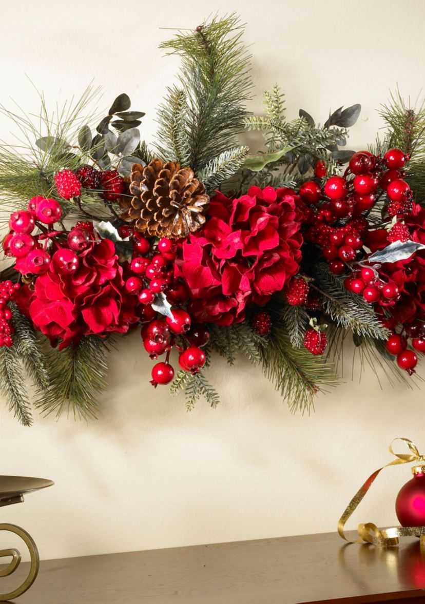 30-in. Holiday Hydrangea Swag