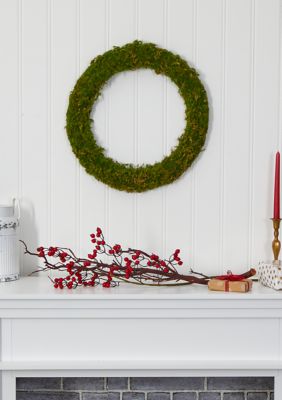 Nearly Natural Moss Wreath