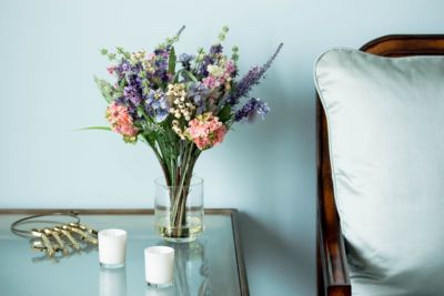 Lavender and Hydrangea Silk Flower Arrangement