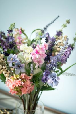 Lavender and Hydrangea Silk Flower Arrangement