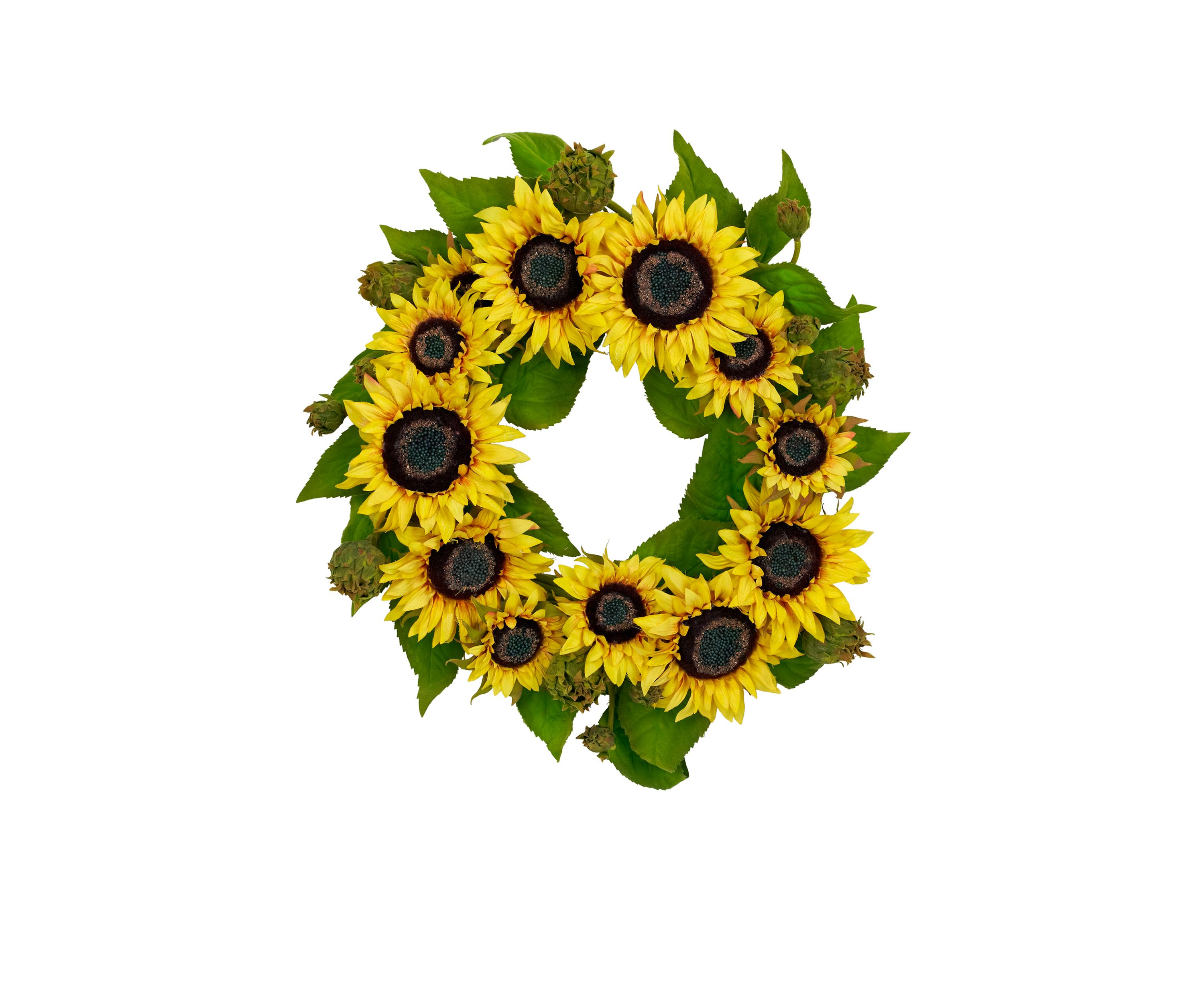 22-in. Sunflower Wreath