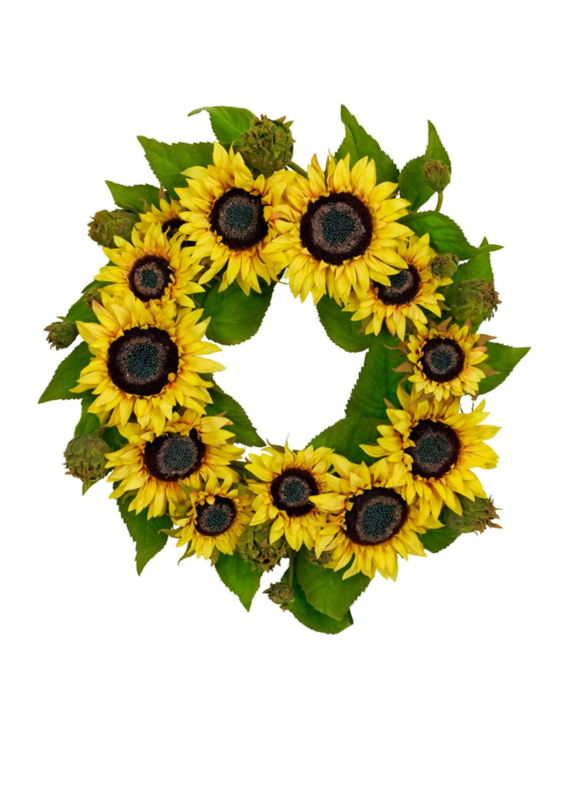22-in. Sunflower Wreath