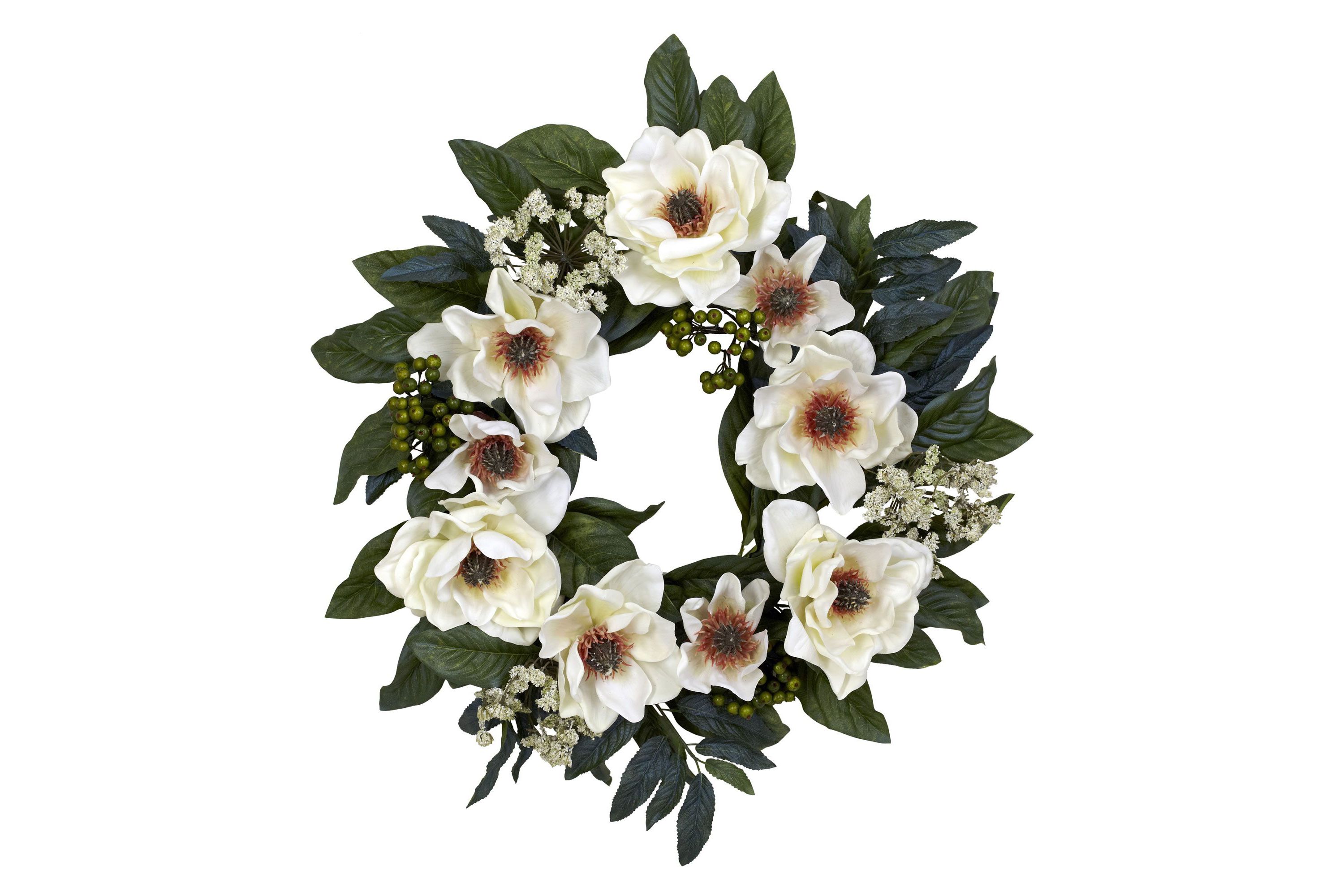22" Magnolia Wreath