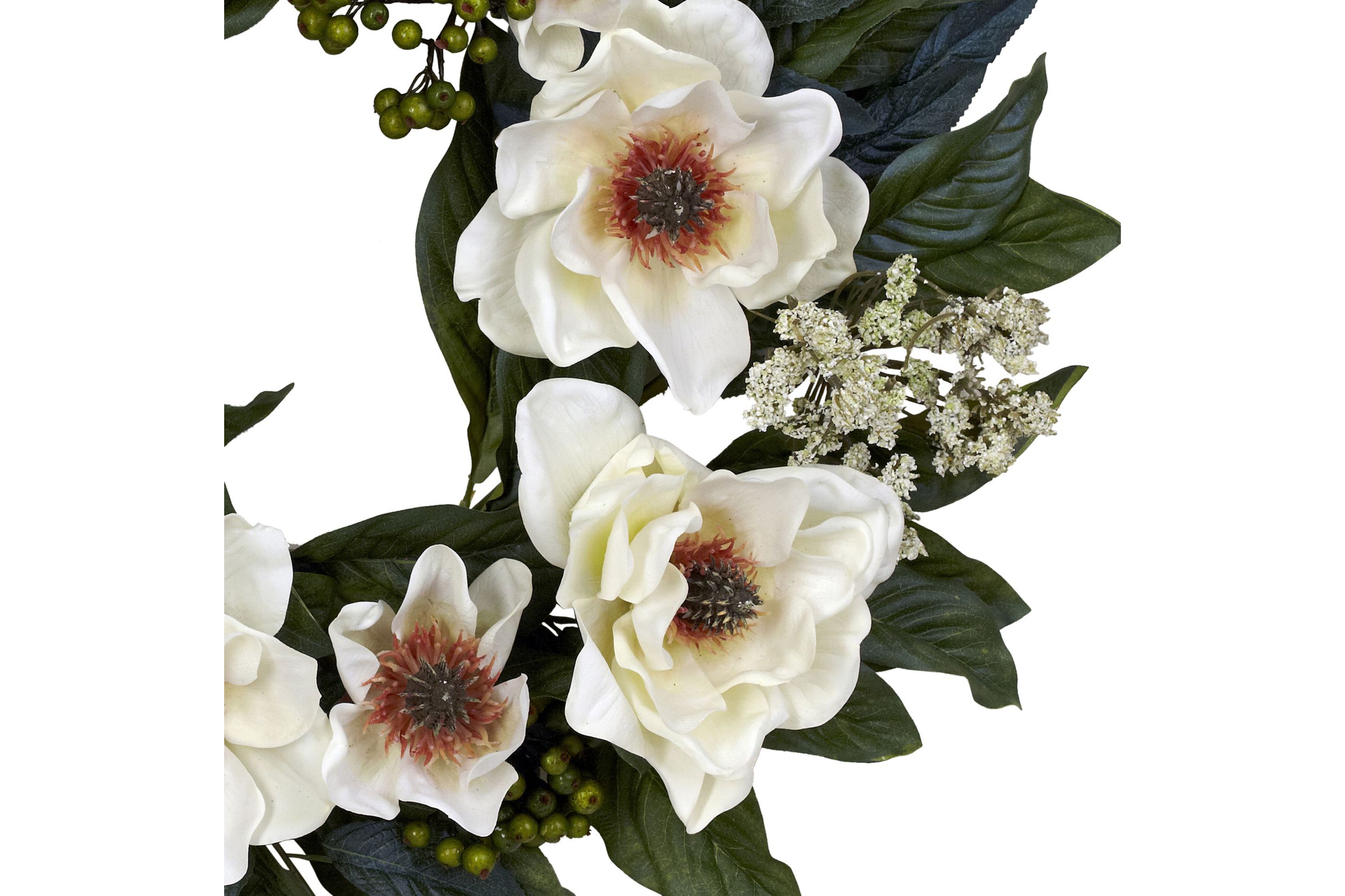 22" Magnolia Wreath