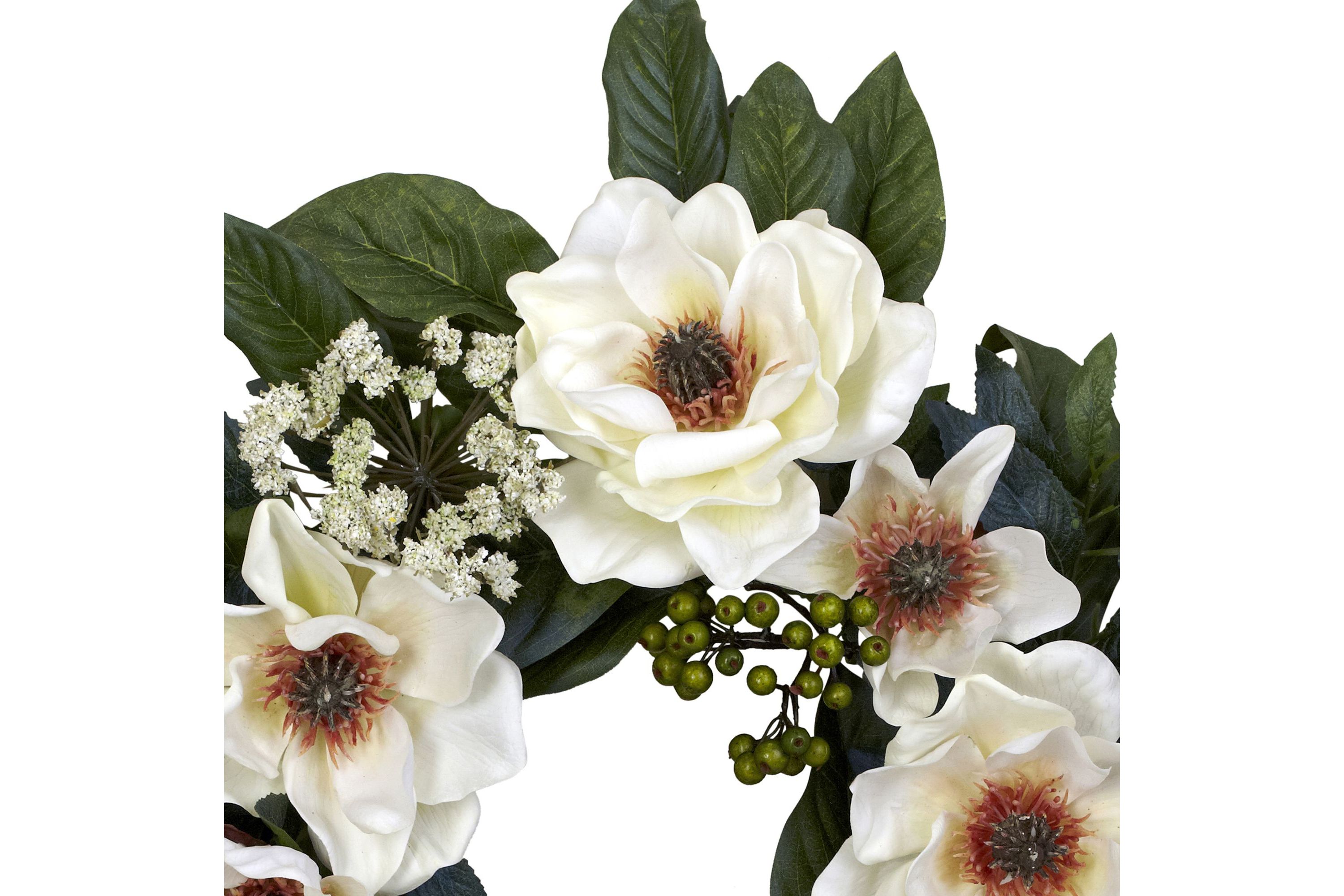 22" Magnolia Wreath