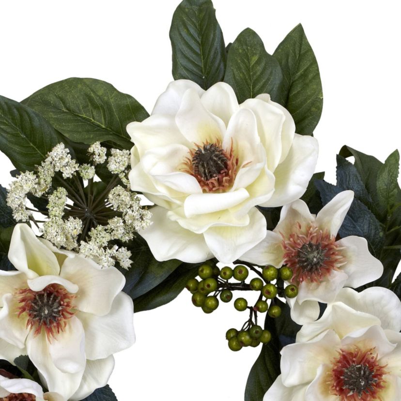 22" Magnolia Wreath