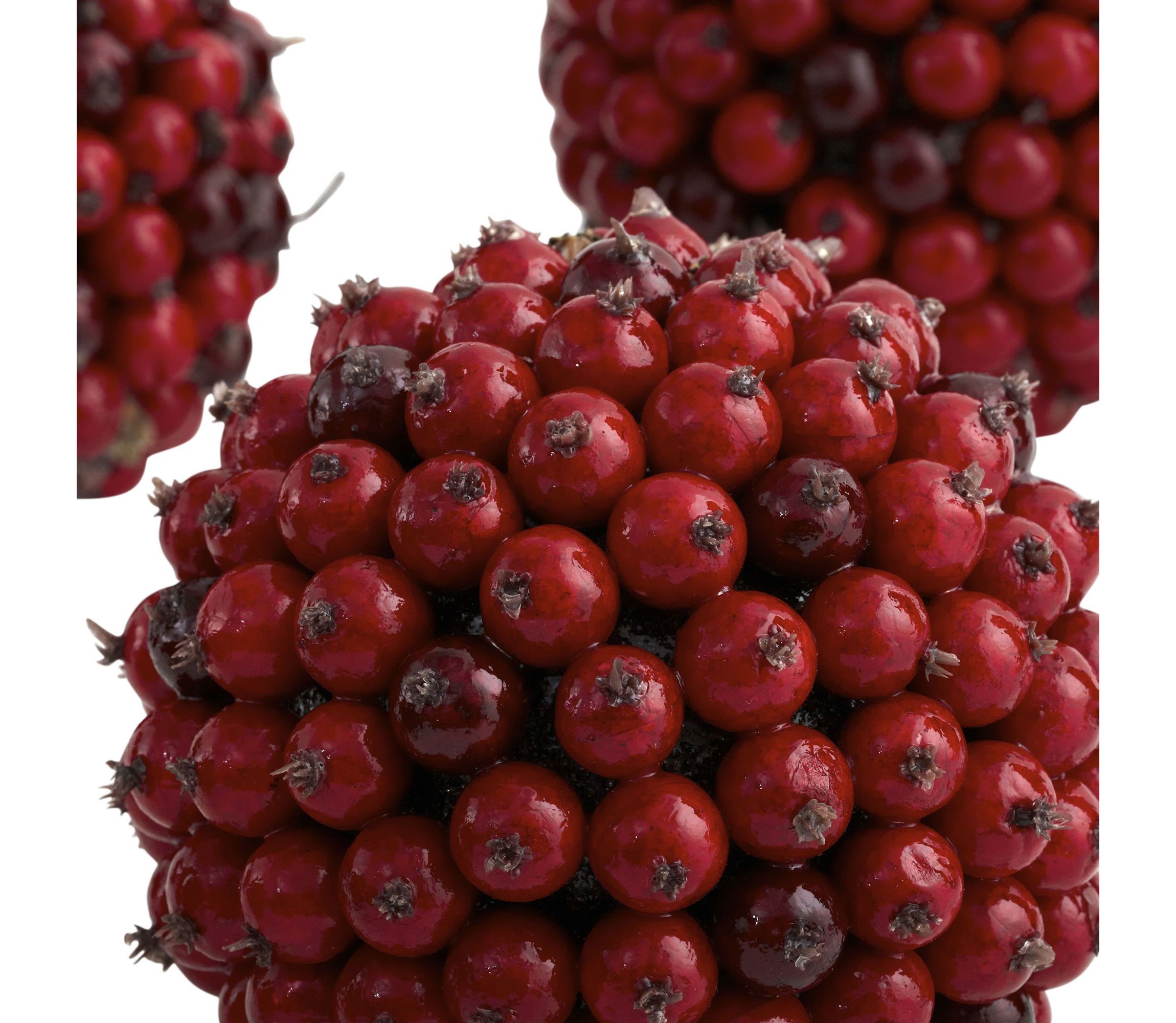 5" Red Berry Balls - Set of 6