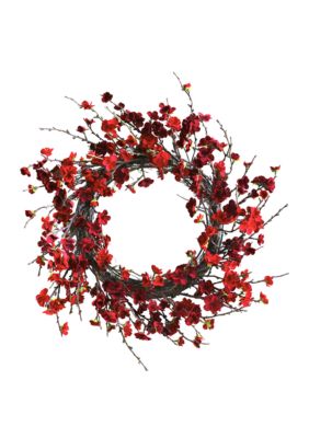 24 in Plum Blossom Wreath