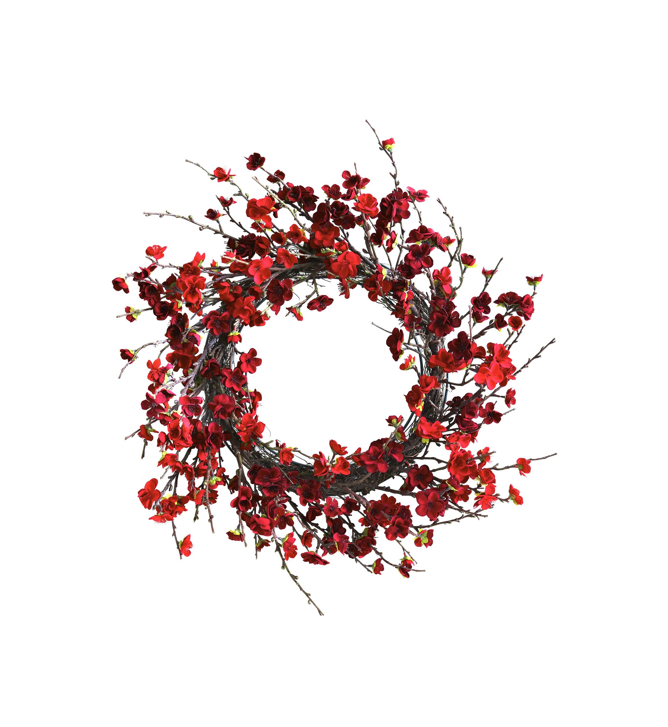 24 in Plum Blossom Wreath