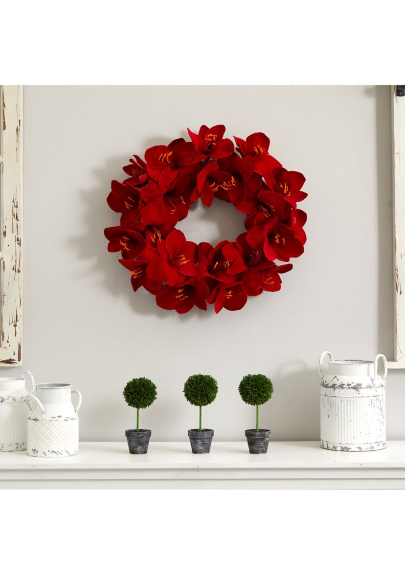 22 inch Amaryllis Wreath