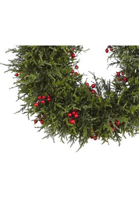 20" Cedar Berry Wreath