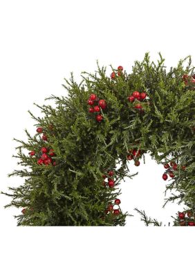 20" Cedar Berry Wreath