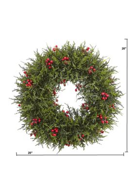 20" Cedar Berry Wreath