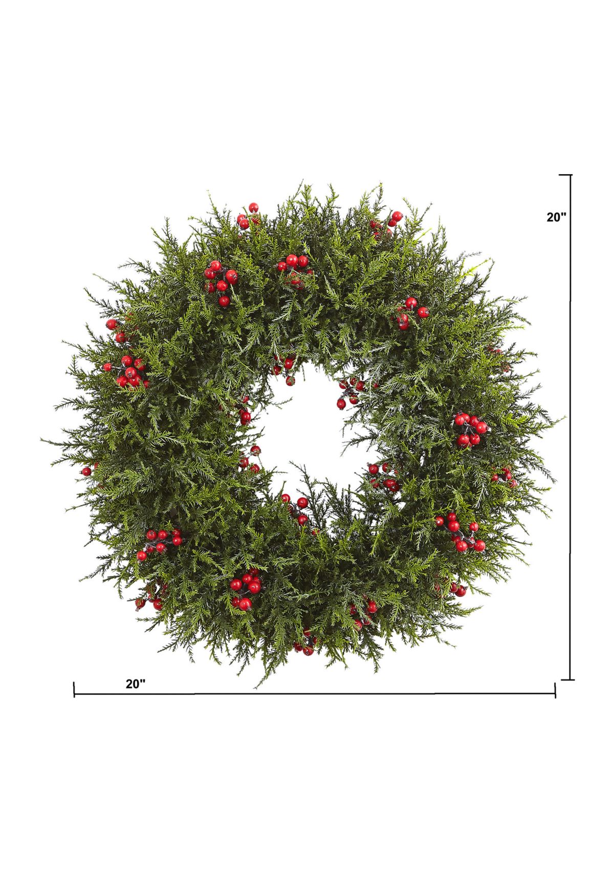 20" Cedar Berry Wreath