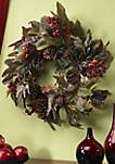 24 in Pinecone Berry and Feather Wreath