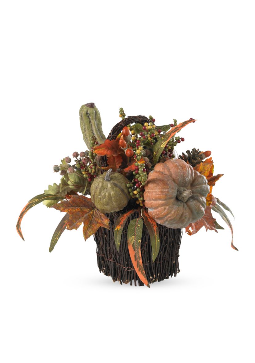Pumpkin and Berry Table Arrangement