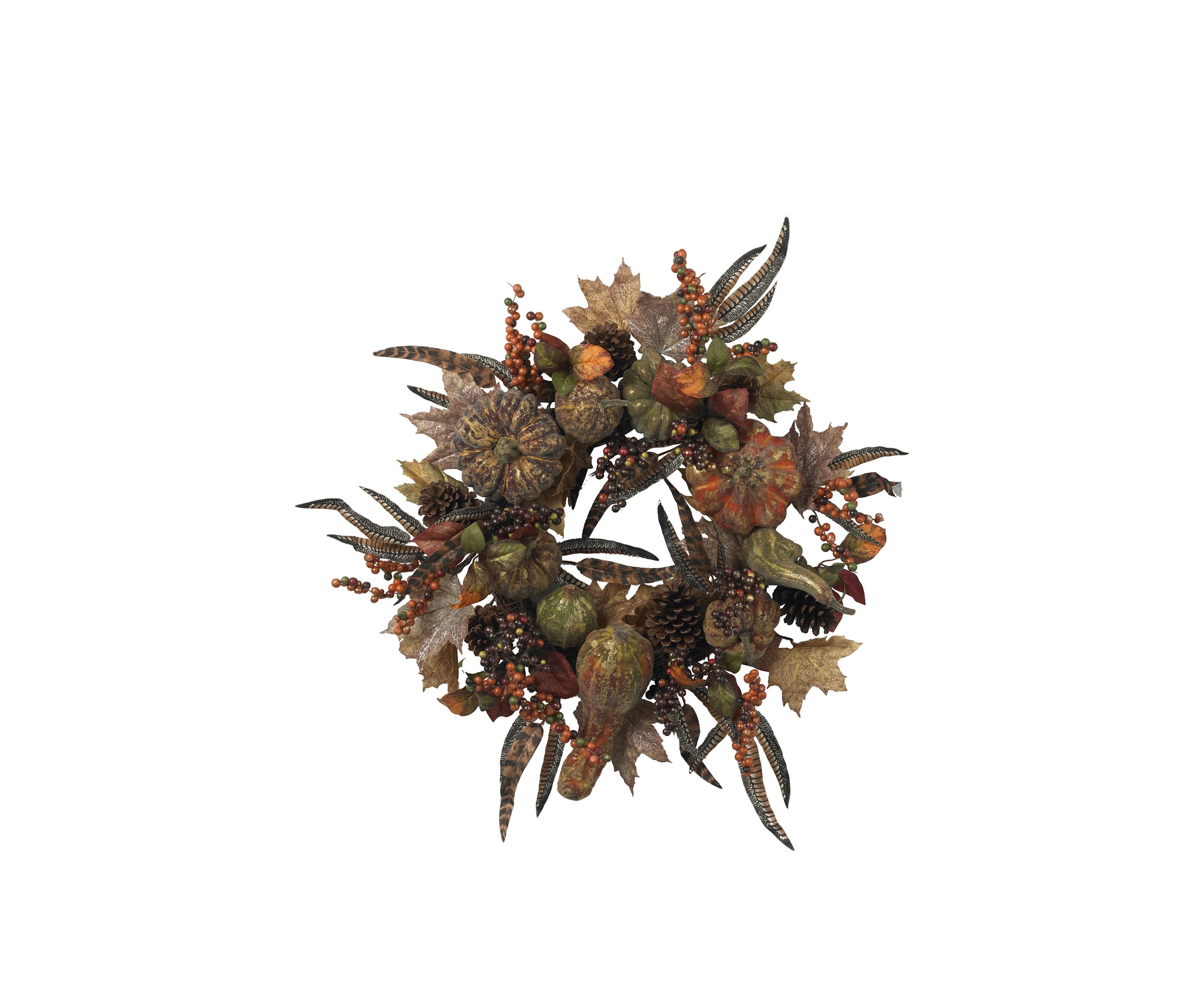 28 in Autumn Pumpkin Wreath