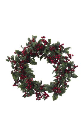 24 in Holly Berry Wreath