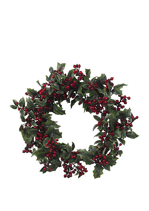 24 in Holly Berry Wreath