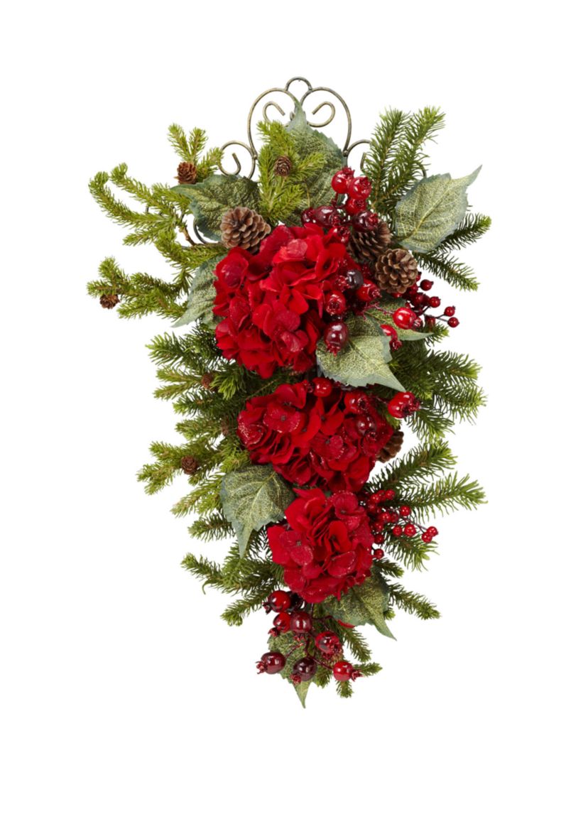 27 in Christmas Hydrangea Teardrop