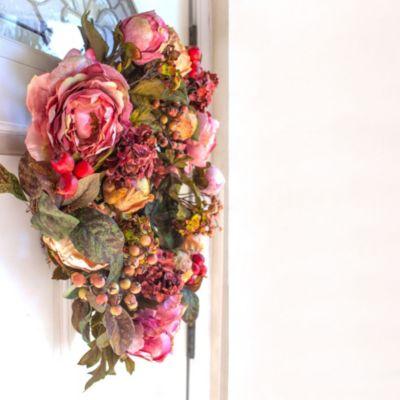 24-Inch Peony Hydrangea Wreath