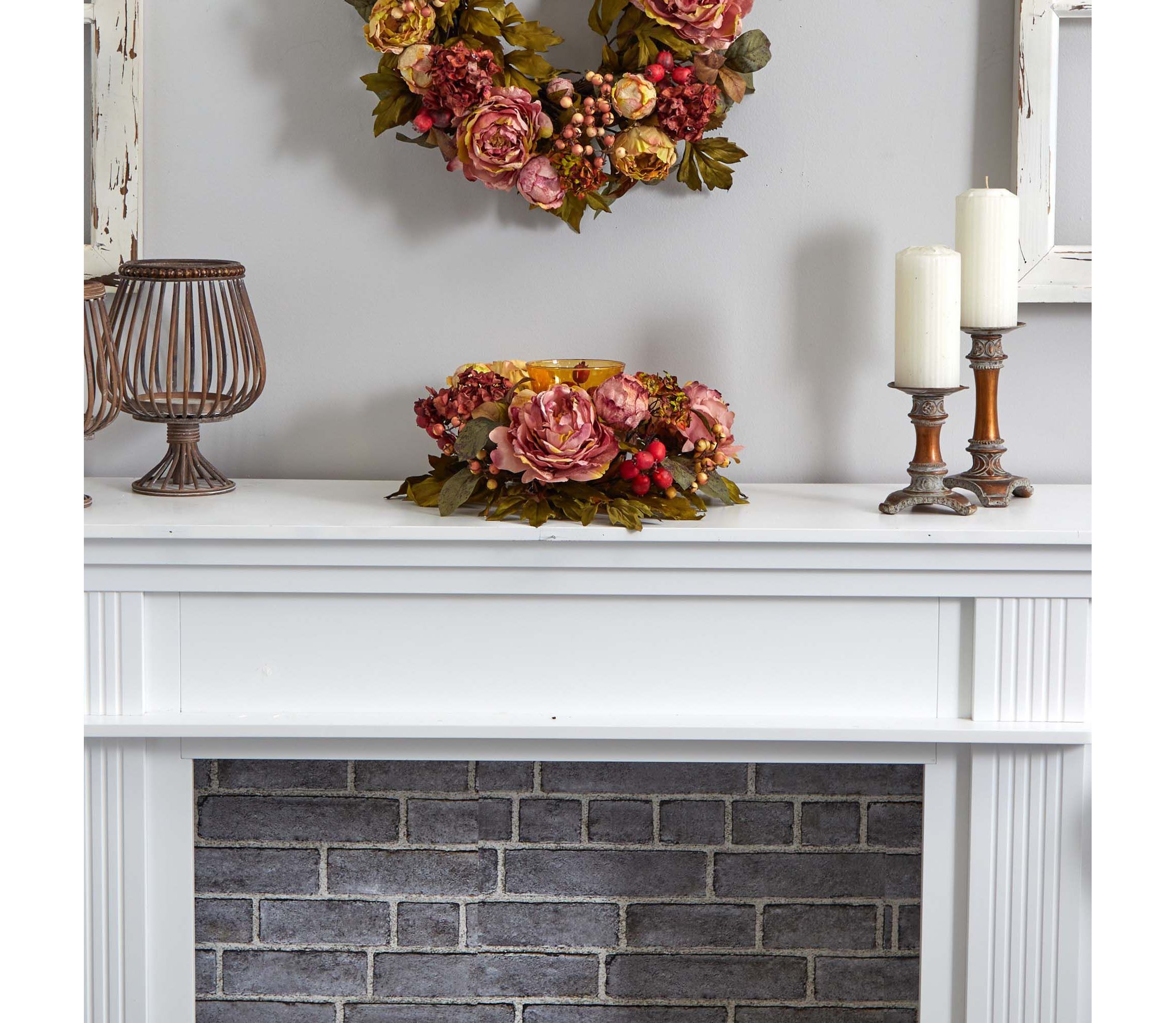 Peony Hydrangea Candelabrum