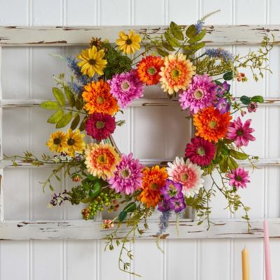 26" African Sunflower Wreath