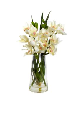 Cymbidium Orchid with Vase