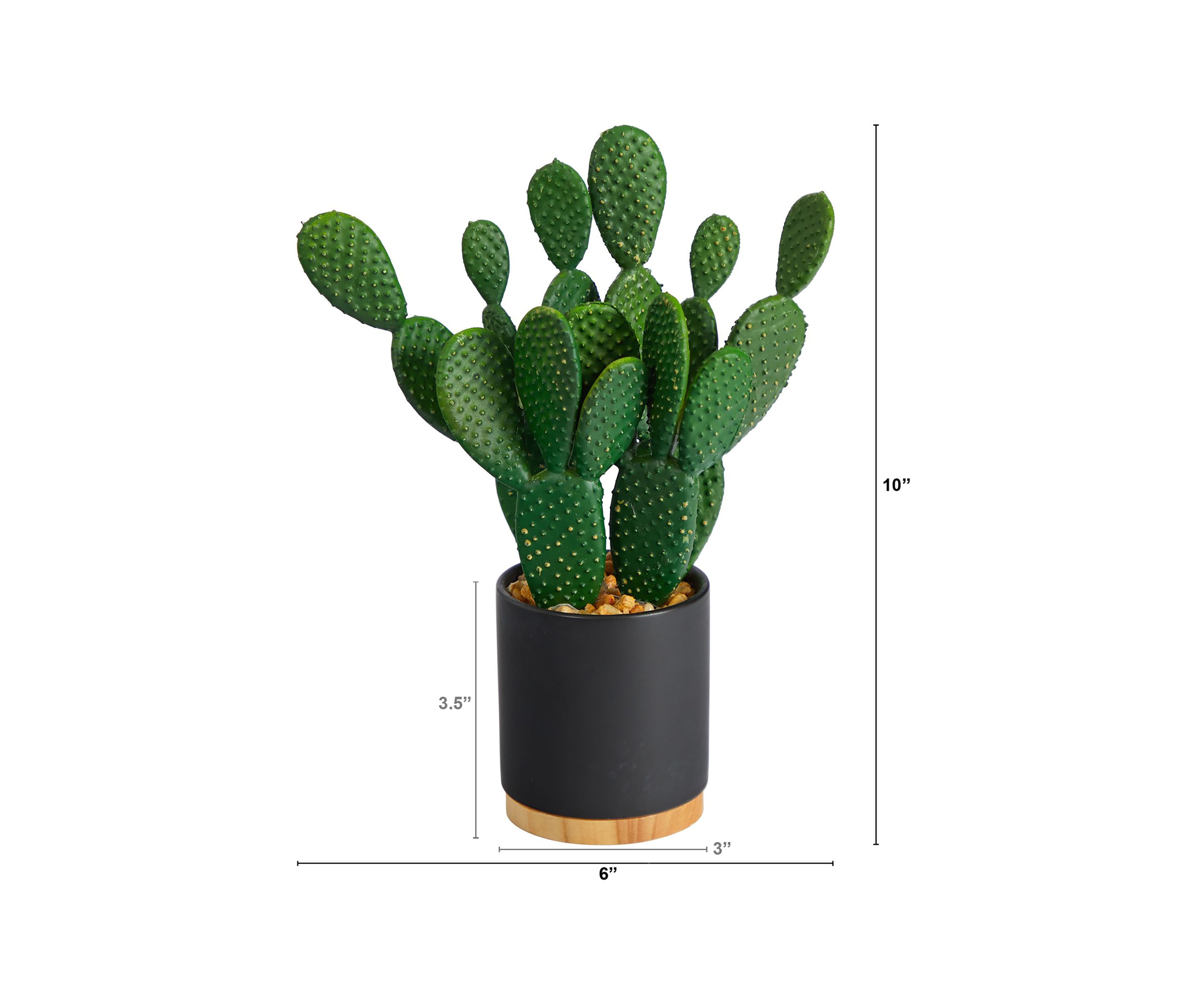10-Inch Cactus Succulent Artificial Plant in Planter