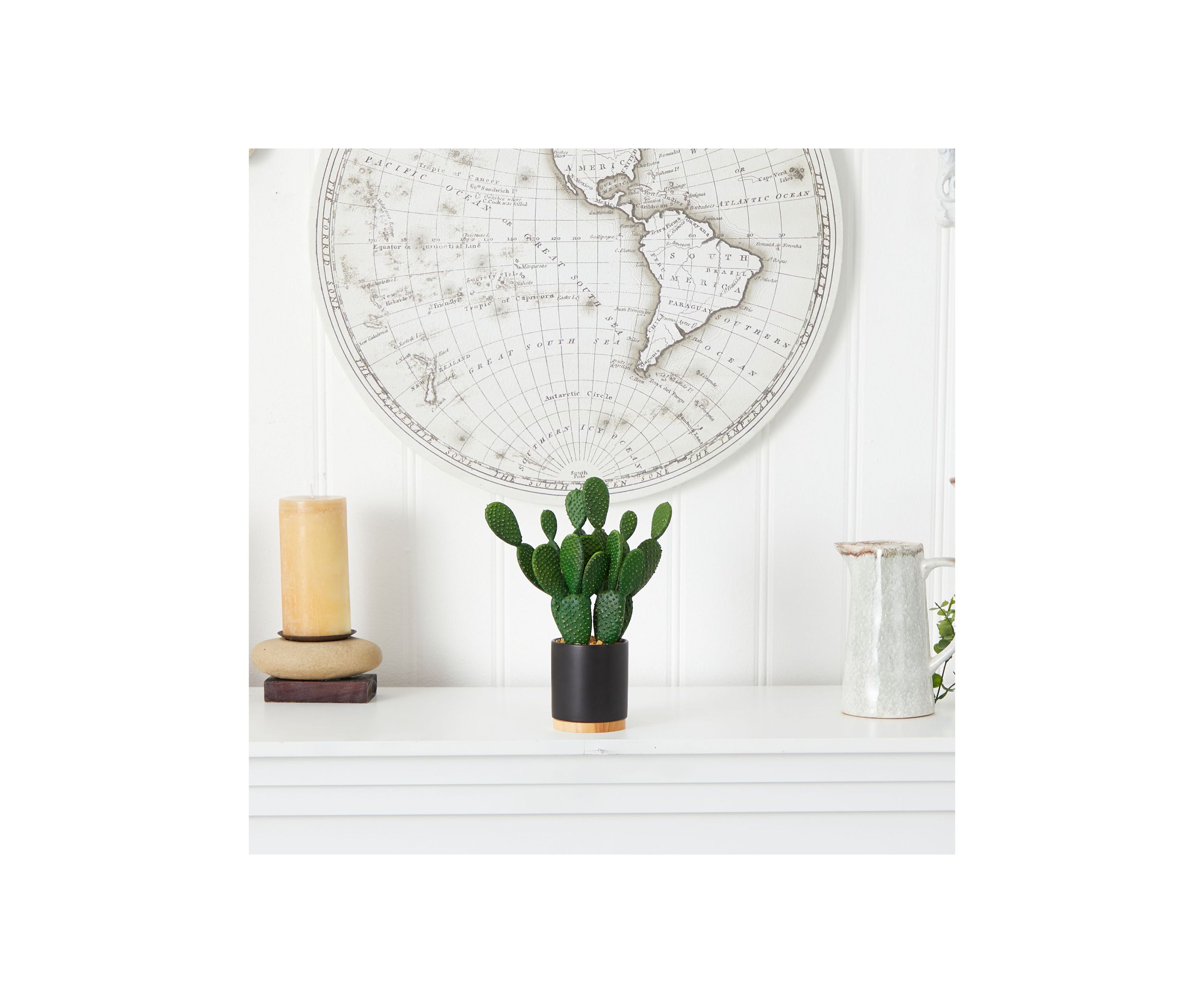 10-Inch Cactus Succulent Artificial Plant in Planter