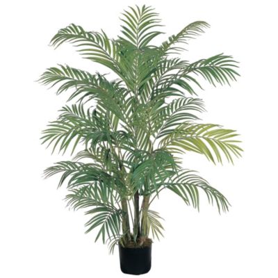 Nearly Natural 4-Foot Areca Silk Palm Tree, Green