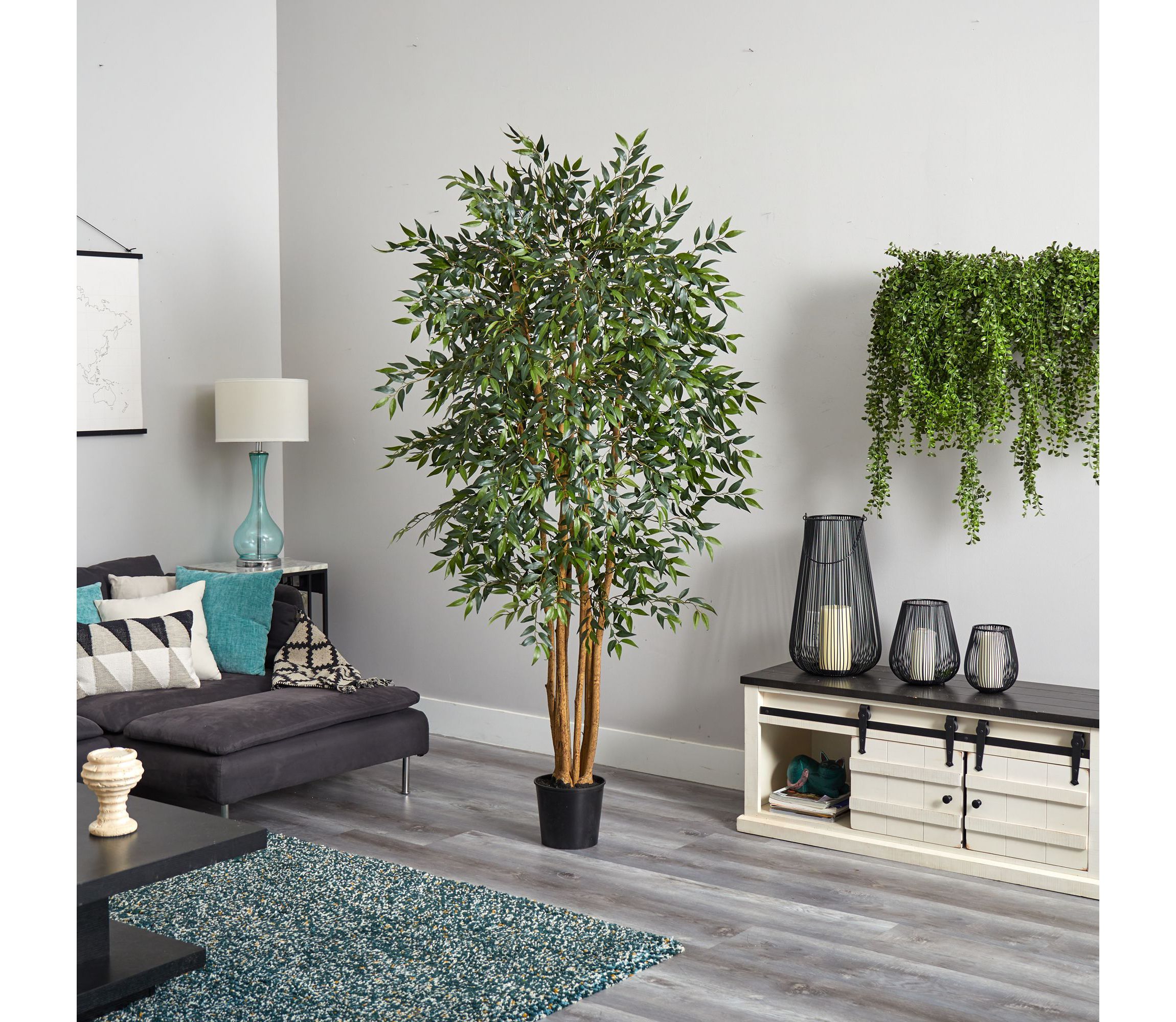 6 Smilax Silk Tree
