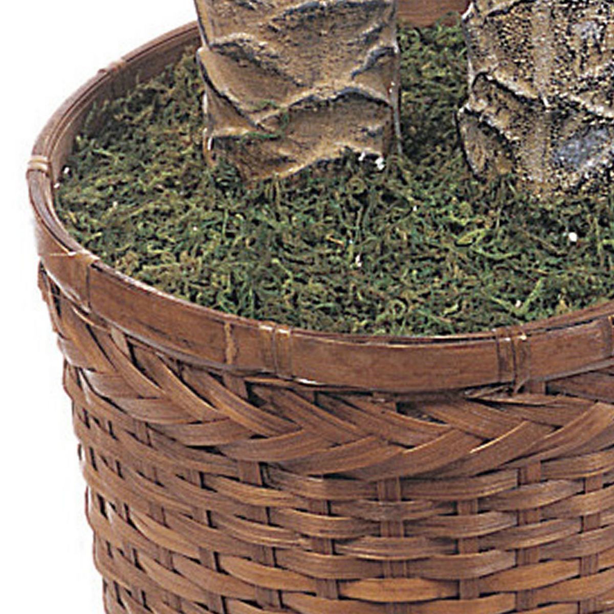 6-Foot and 4-Foot Sago Palm Double Potted Silk Tree