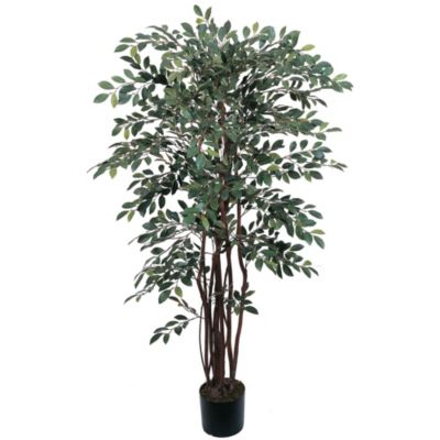 Nearly Natural 4' Ruscus Silk Tree, Green