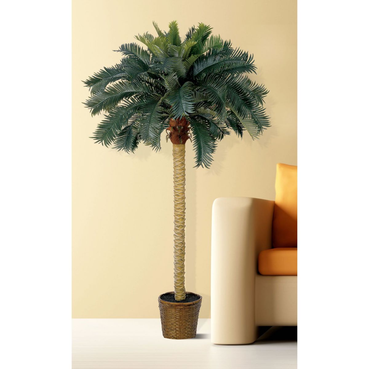 6-Foot Sago Palm Silk Tree