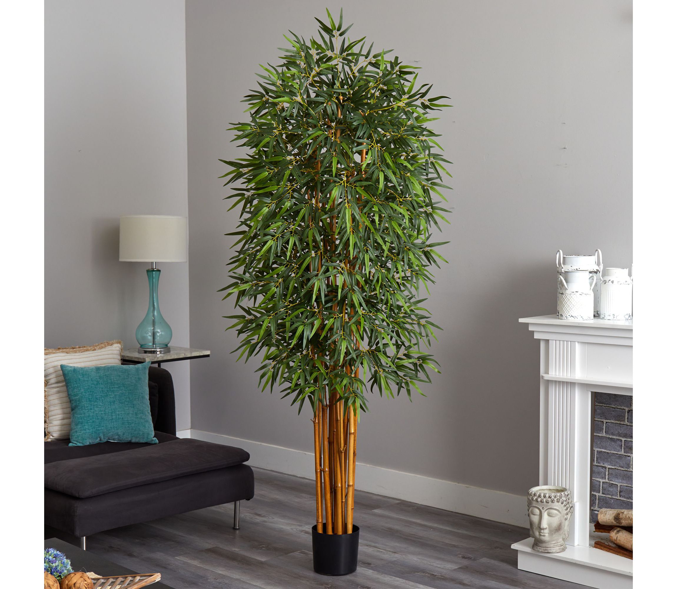7-Foot Curved Bamboo Silk Tree