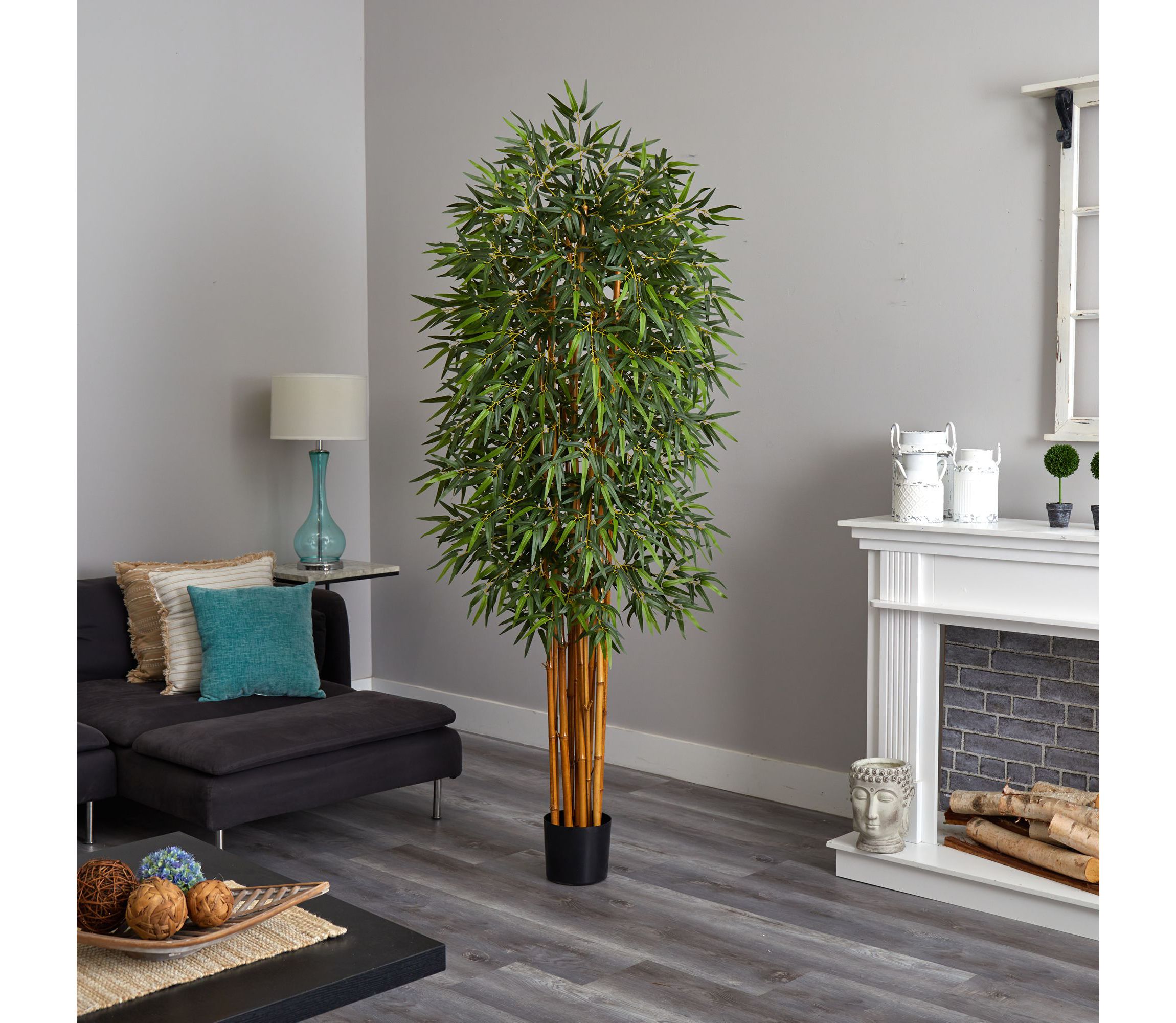 7-Foot Curved Bamboo Silk Tree