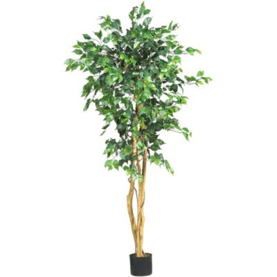 Nearly Natural 5-Foot Ficus Tree, Green