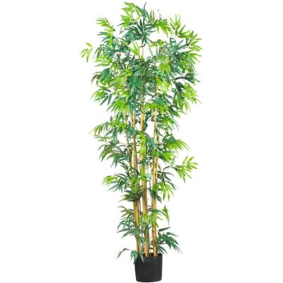 Nearly Natural 6-Foot Bambusa Bamboo Silk Tree