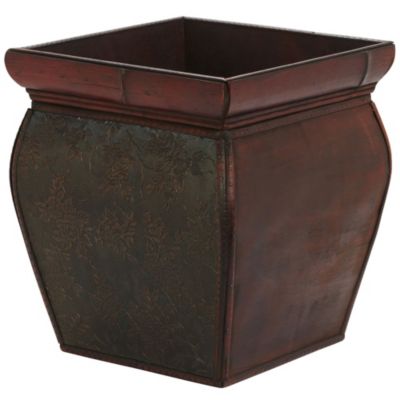 Square Planters with Rim (Set of 4)
