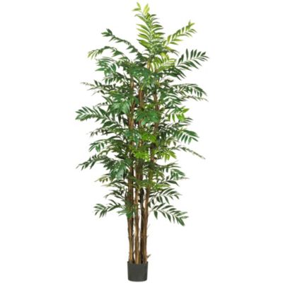 7-Foot Bamboo Palm Silk Tree